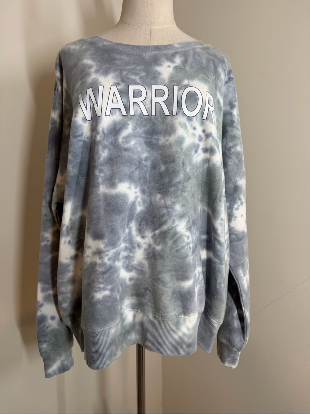 Anthropologie Lacausa Tie-Dye Pullover - SZ L- Cotton Stretch Hoodie Sweatshirt